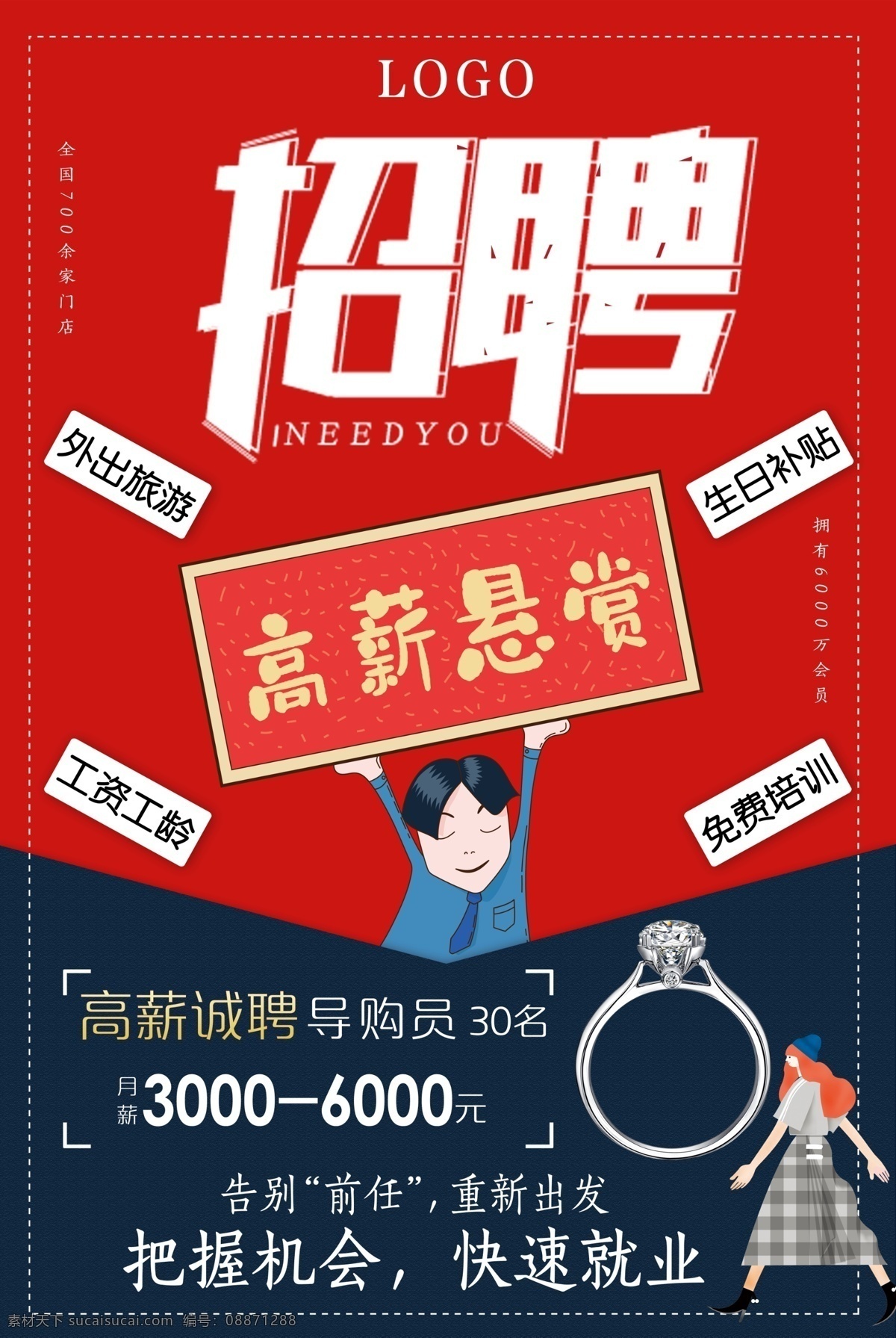 微信招聘海报 招聘会 招聘展架 招聘易拉宝 企业招聘 招聘业务精英 招聘精英 招贤纳士 春季招聘 夏季招聘 秋季招聘 冬季招聘 诚聘英才