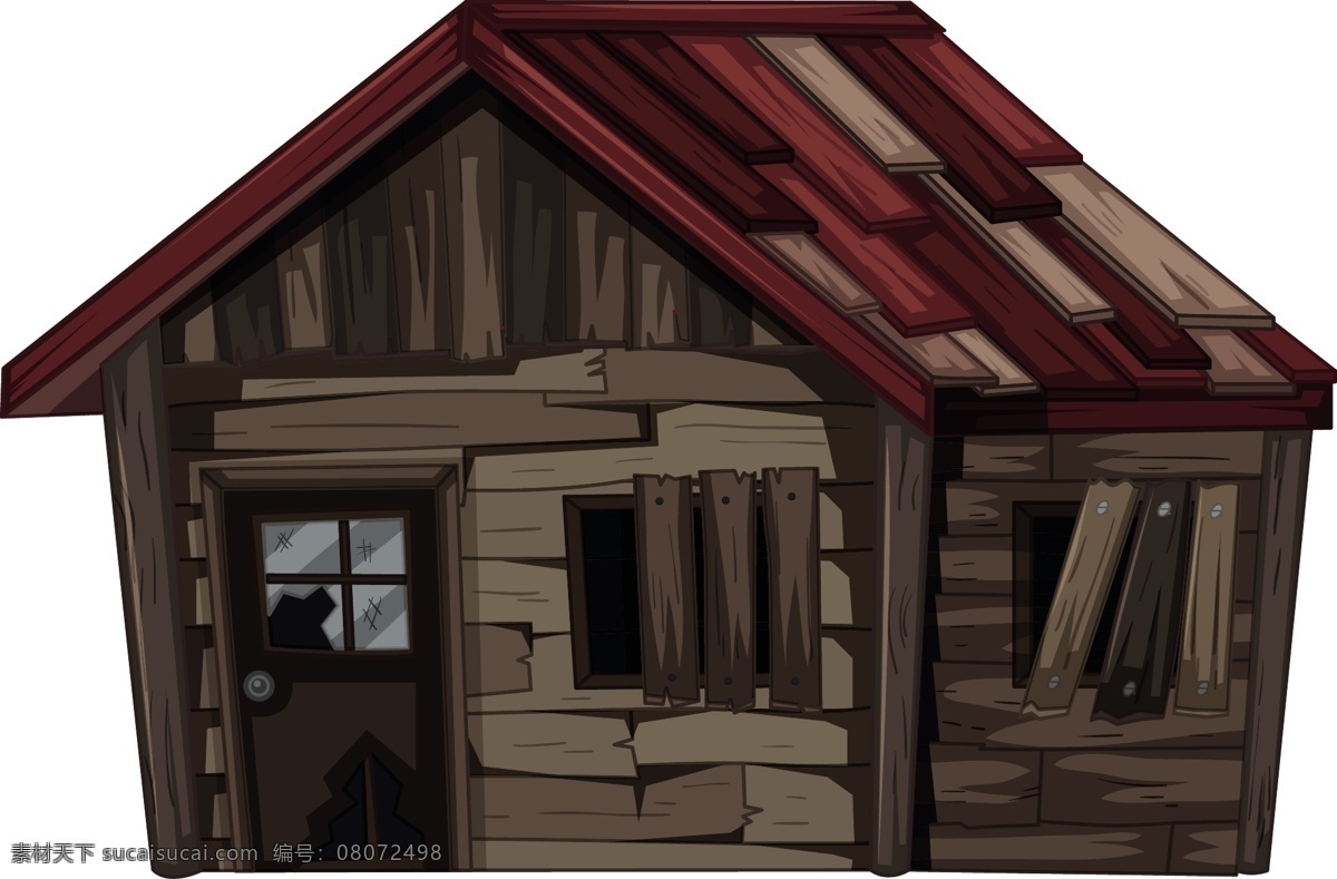 非常 恶劣 木屋 背景 房子 建筑 卡通 家庭 艺术 白色背景 图形 房地产 门 画 白色 旧的 木制的 建筑师 路径 属性 背景白色 窗户