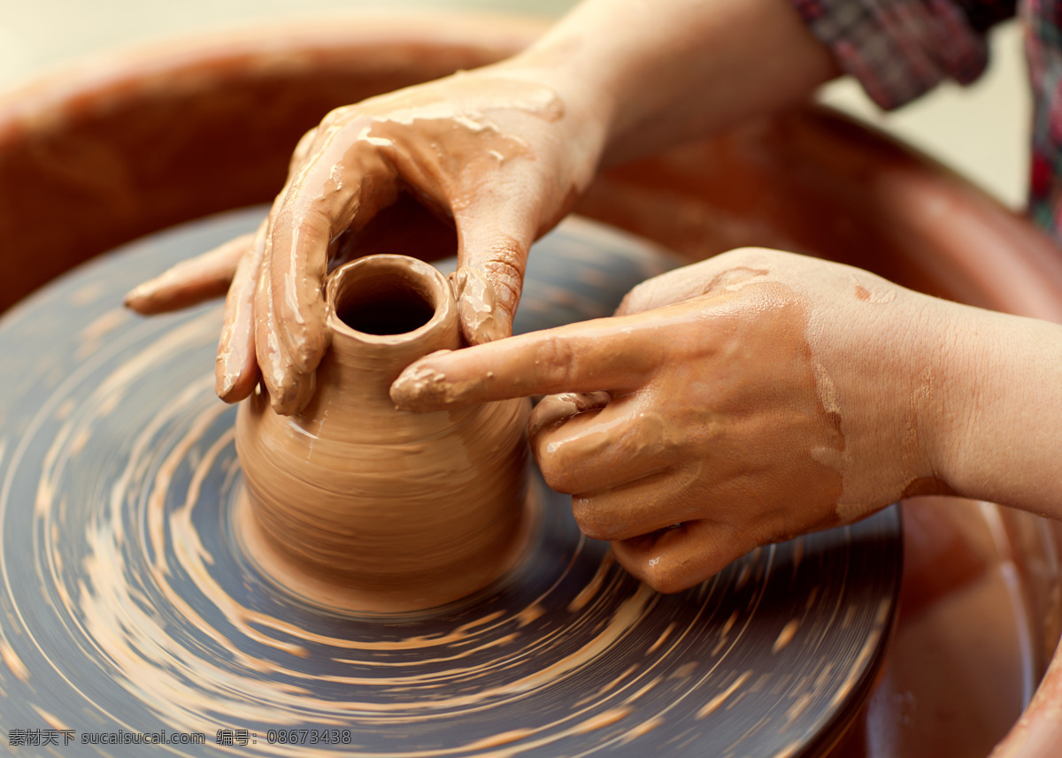 陶罐制作图片 陶罐器皿 陶艺 陶器 陶瓷 陶瓷制作 瓷器 传统工艺品 其他类别 生活百科 棕色