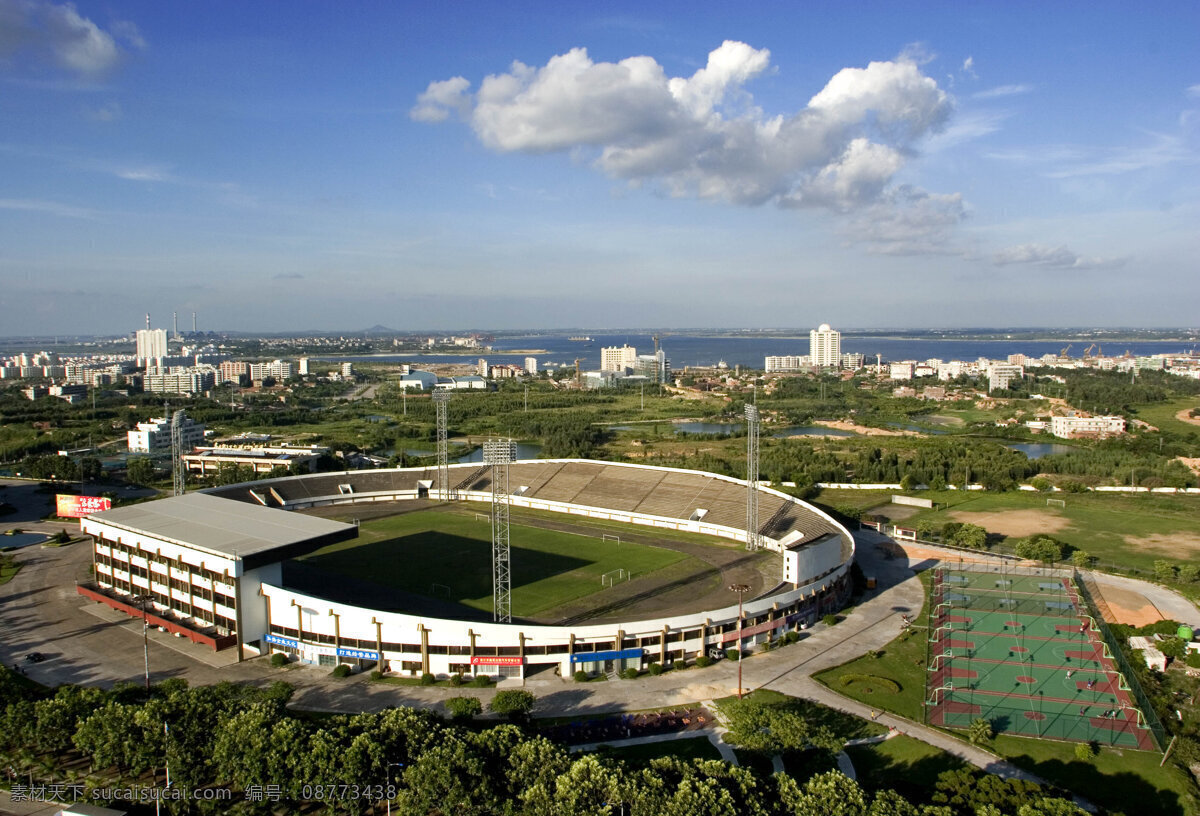 湛江体育中心 湛江 湛江风景 体育中心 蓝天下的城市 自然风景 自然景观