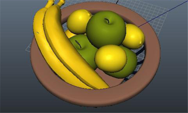 水果篮子 游戏 模型 水果游戏模块 香蕉游戏装饰 橘子网游素材 3d模型素材 游戏cg模型