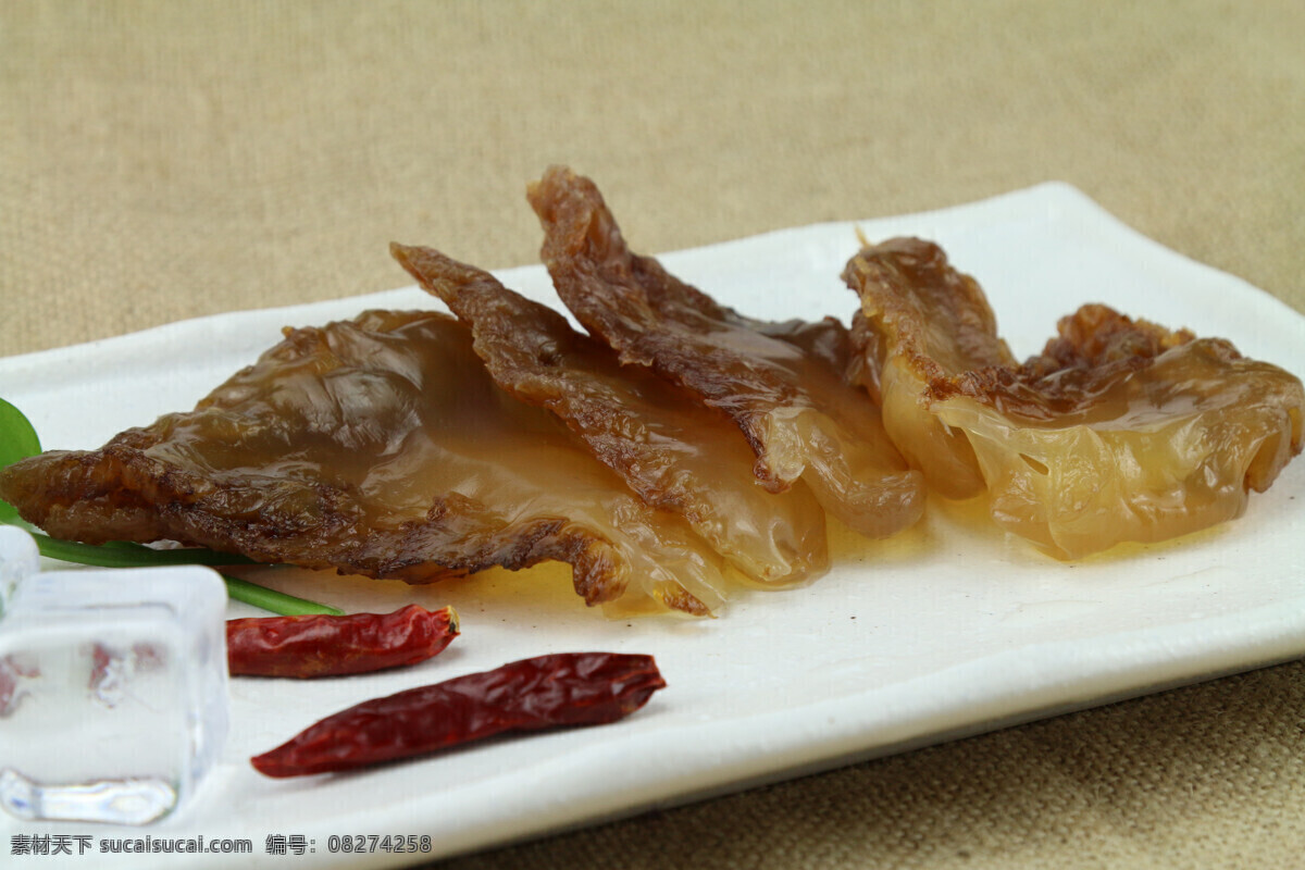 海蜇 海蜇头 水母 海产品 舟山特产 凉拌海蜇 餐饮美食 传统美食 灰色