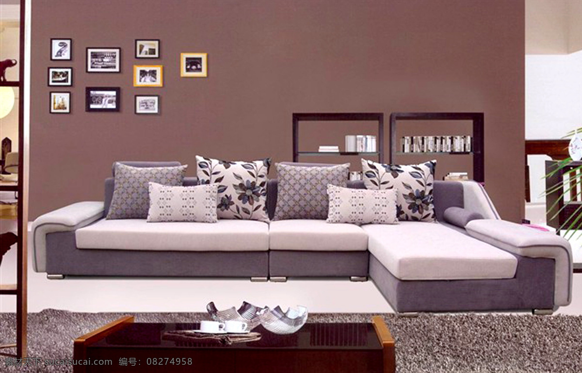 靓丽 休闲 沙发 背景 典雅 贵族 环境设计 空间装饰 亮丽 品味 沙发背景 沙发广告 室内设计 装饰画 装饰素材