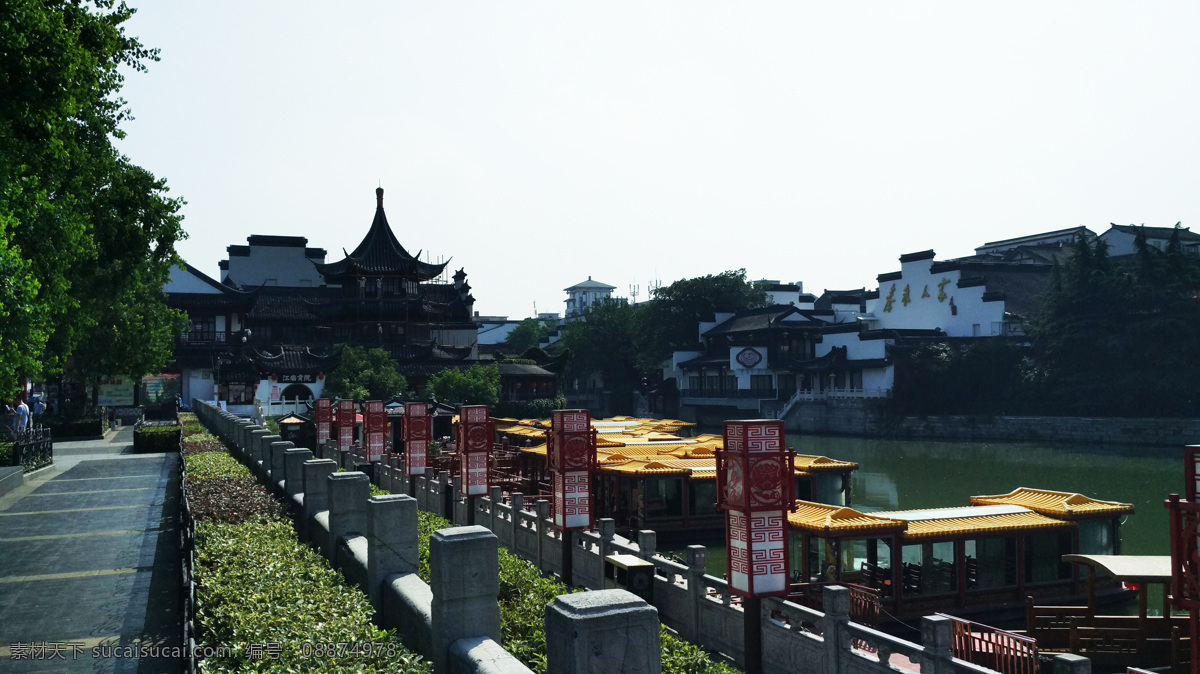 南京夫子庙 秦淮河 古典建筑 河流 桥 亭台 旅游摄影 国内旅游