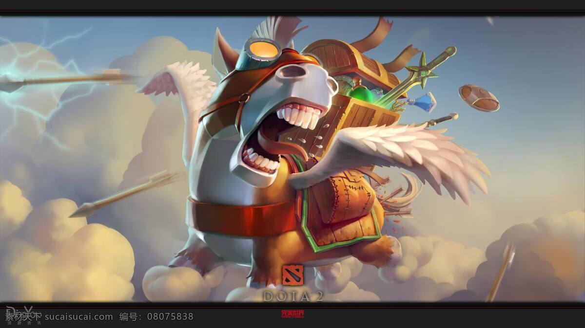 飞 驴 信使 动漫动画 动物 网络游戏 飞驴信使 刀塔 dota2 矢量图 现代科技
