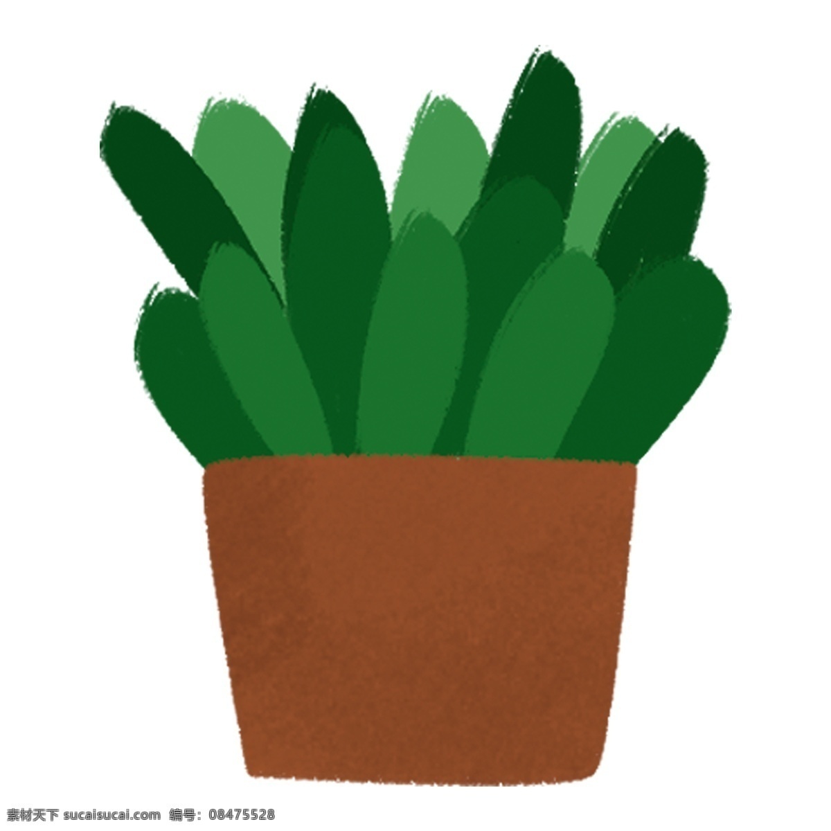 仙人掌 卡通 透明 盆栽 插画 免扣素材 透明素材 卡通素材 可爱 植物