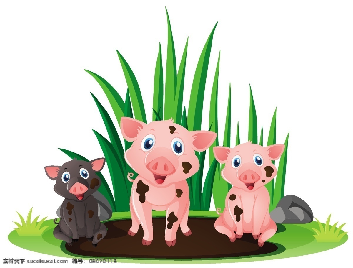 卡通猪 猪表情 可爱卡通 矢量猪 手绘猪 猪插画 可爱猪 猪动物 猪图标 猪姿势 猪动作 绘画猪 猪集合 猪元素 猪素材 矢量动物 猪矢量 乳猪 猪形象 卡通动物生物 生物世界 家禽家畜