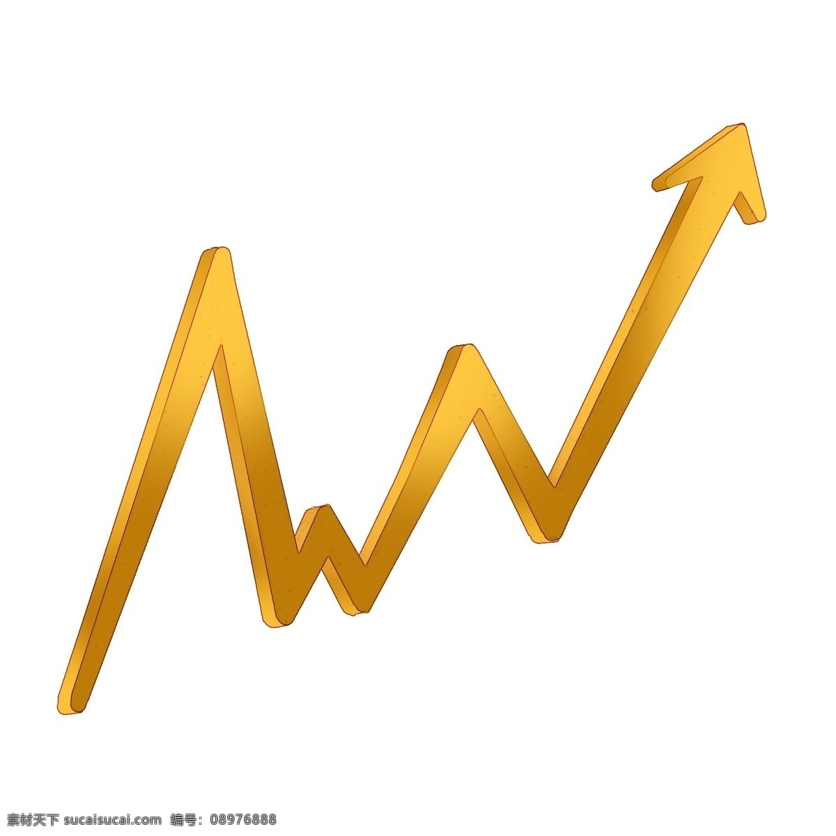 金色波浪曲线箭头PNG素材图片下载-素材编号08976888-素材天下图库