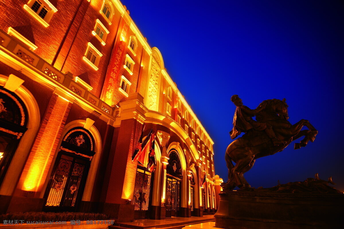 摆设 雕塑 工艺品 广场 建筑 建筑摄影 建筑夜景 建筑园林 欧式 欧式建筑 酒店 五星级酒店 香格里拉酒店 外观 酒店外观 欧式酒店 酒店夜景 装饰品 艺术品 家居装饰素材
