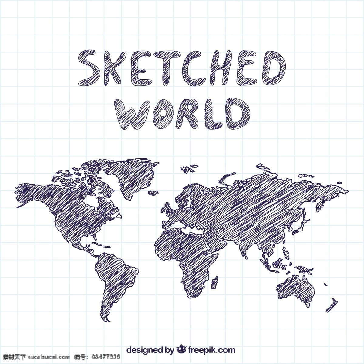 描绘的世界 地图 世界 地球 世界地图 国际 在世界范围内 粗略勾勒 白色