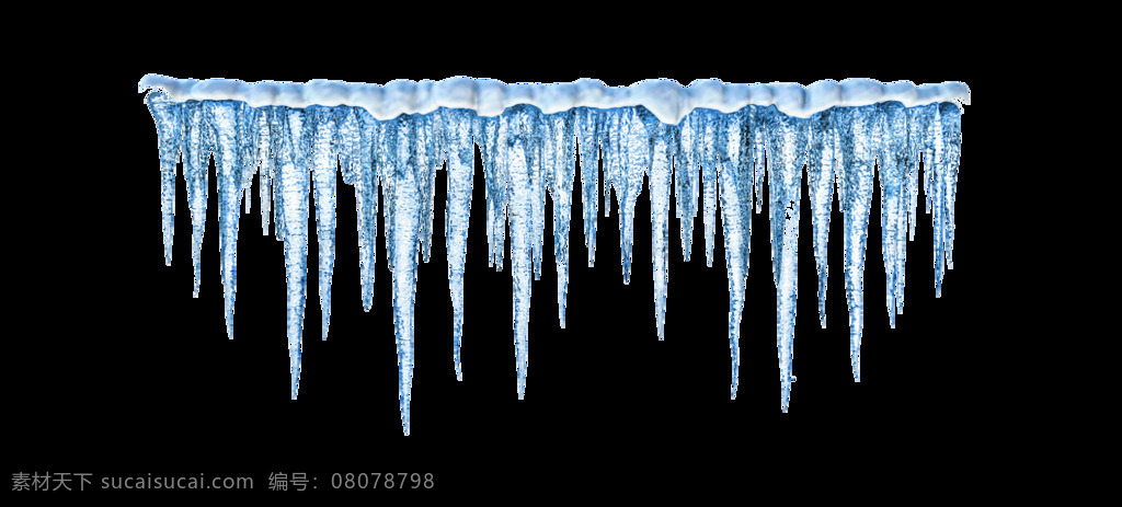 png元素 冰冻 冰凌 冬天 寒冷 免抠元素 透明元素 蓝色 元素