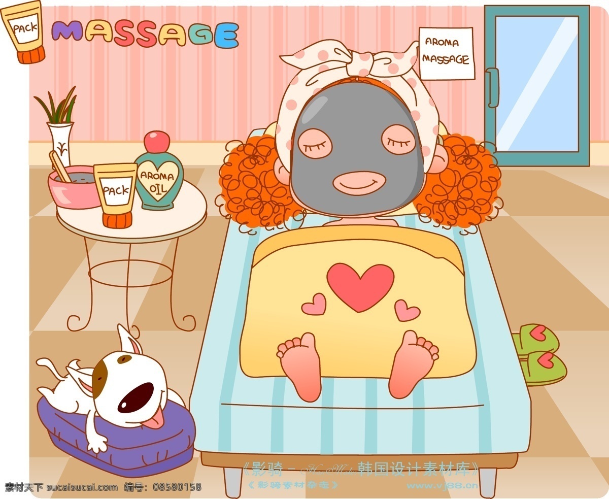可爱 胖 女孩 hanmaker 韩国 设计素材 库 矢量 可爱胖女孩 卡通漫画 游玩 生活 矢量人物