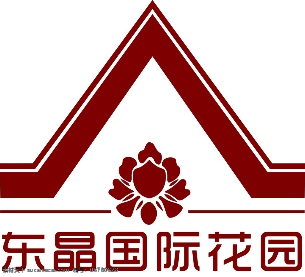 地产logo 地产标志 地产图标 东晶国际花园 企业 logo 标志 标识标志图标 矢量