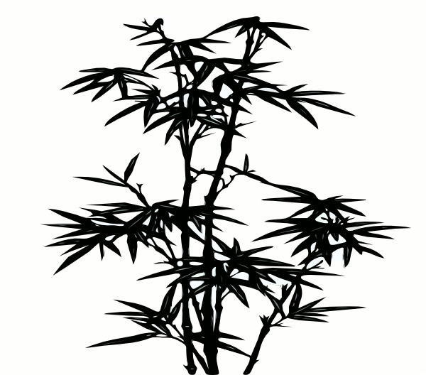 竹 竹艺术剪辑 svg 红色