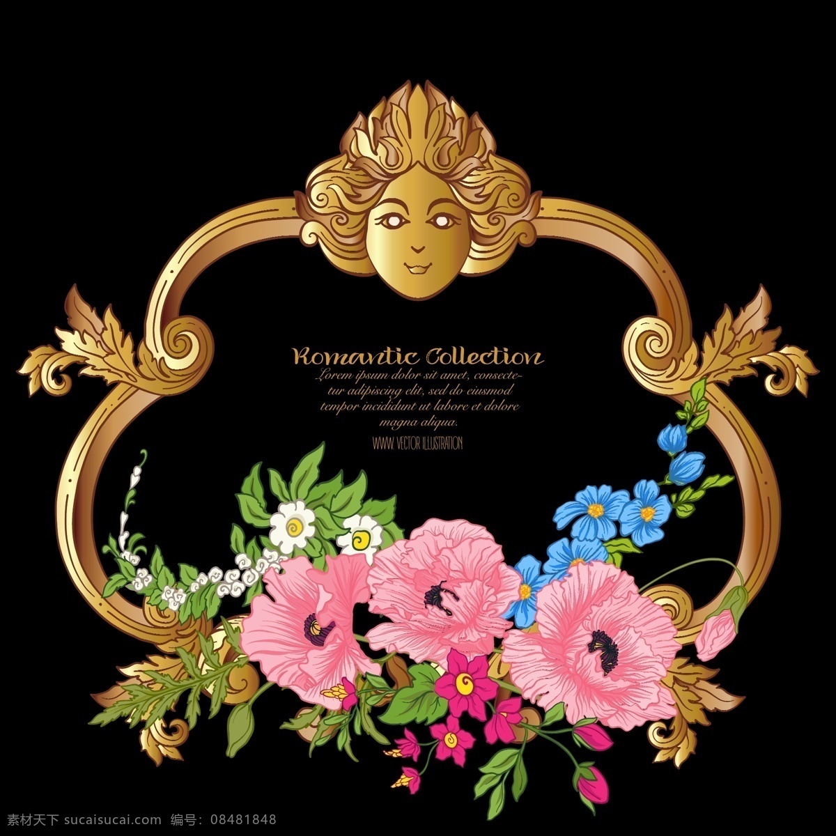 花朵边框 金色梦幻花边 梦幻 金色 唯美 奢华花边 金色框 花朵 鲜花 金色边框 奢华 高贵 金贵 花卉 花束 奢华金色 鲜花边框 鲜花花边 花边 花边花框 花纹边框 底纹边框 边框相框