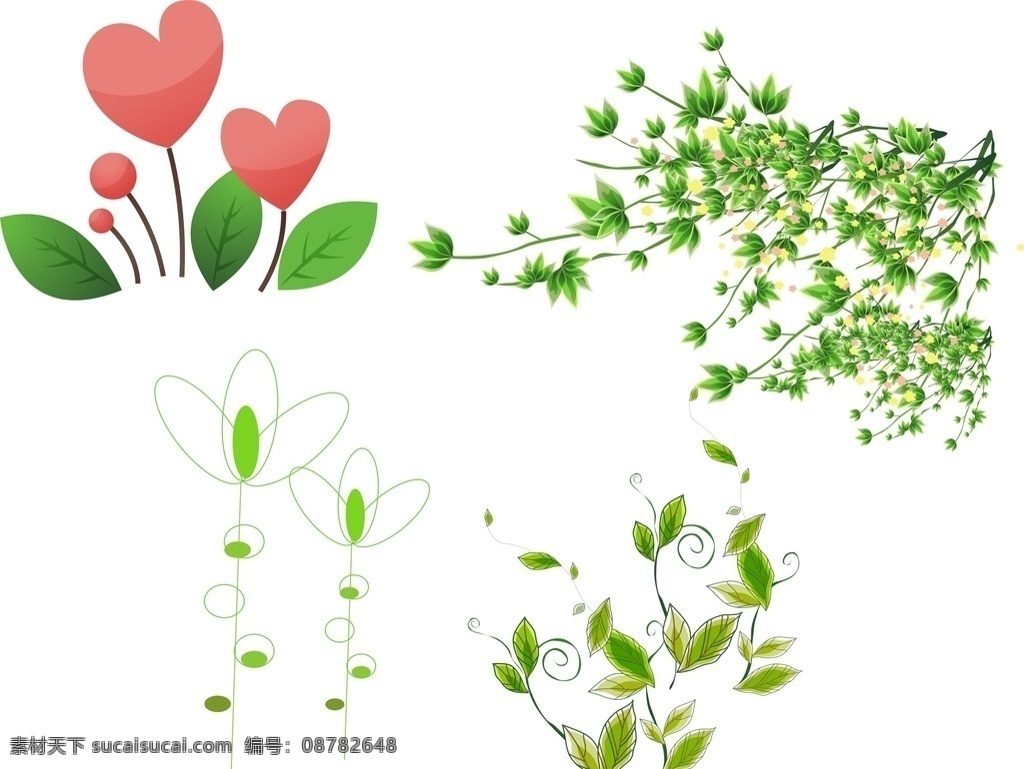 花卉植物 花草 手绘 时尚 春天素材 春季素材 绿色植物 绿色装饰素材 卡通素材 卡通 儿童素材 矢量装饰素材 矢量花朵 矢量花藤 卡通花朵 粉色花朵 梦幻花朵 花朵素材 花 各种花朵 幼儿园素材 幼儿园装饰 树藤 矢量树藤 卡通树藤 绿色树藤 树枝 树叶 矢量树叶 矢量树枝 卡通设计