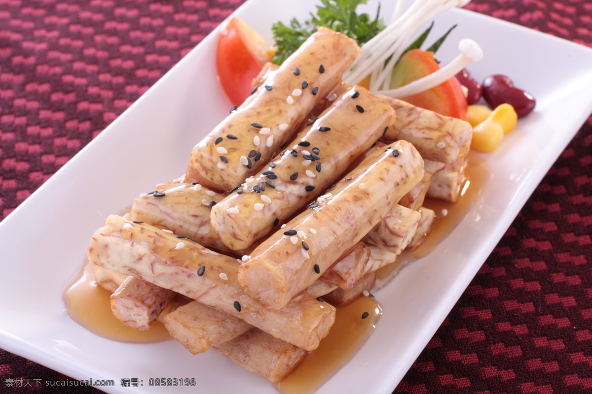 蜜汁 烧香 芋 条 餐饮美食 西餐美食 香芋 蜜汁烧香芋条 杯子红美食 矢量图 日常生活