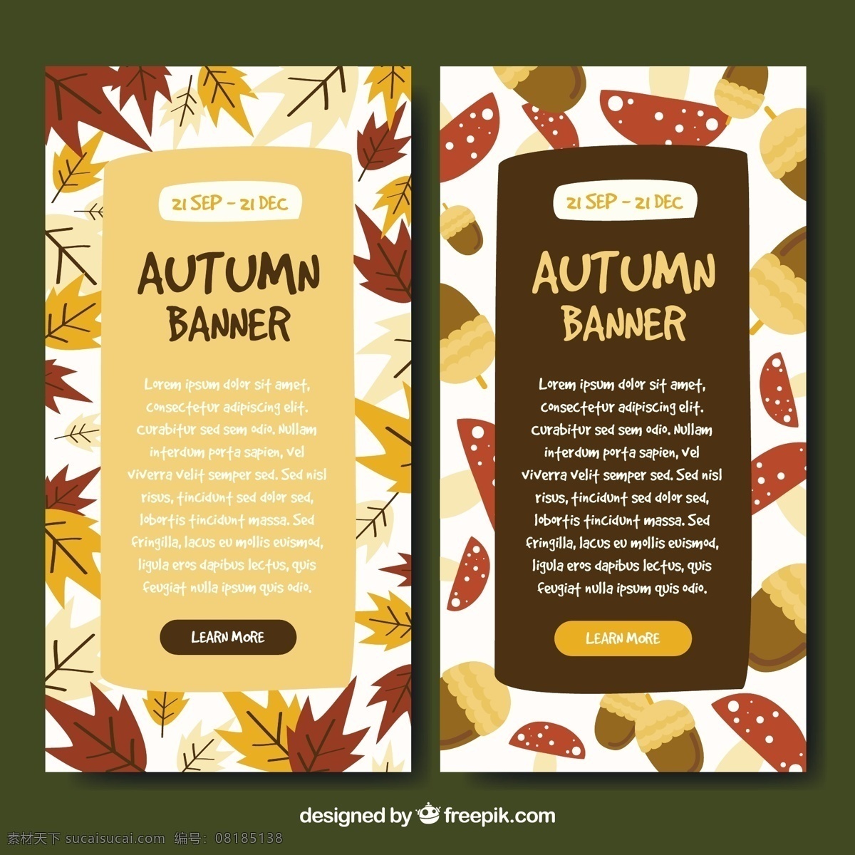 垂直 秋天 旗帜 横幅 模板 树叶 自然 可爱 色彩丰富 创意 色彩 棕色 温暖 树枝 秋天的树叶 美丽的季节