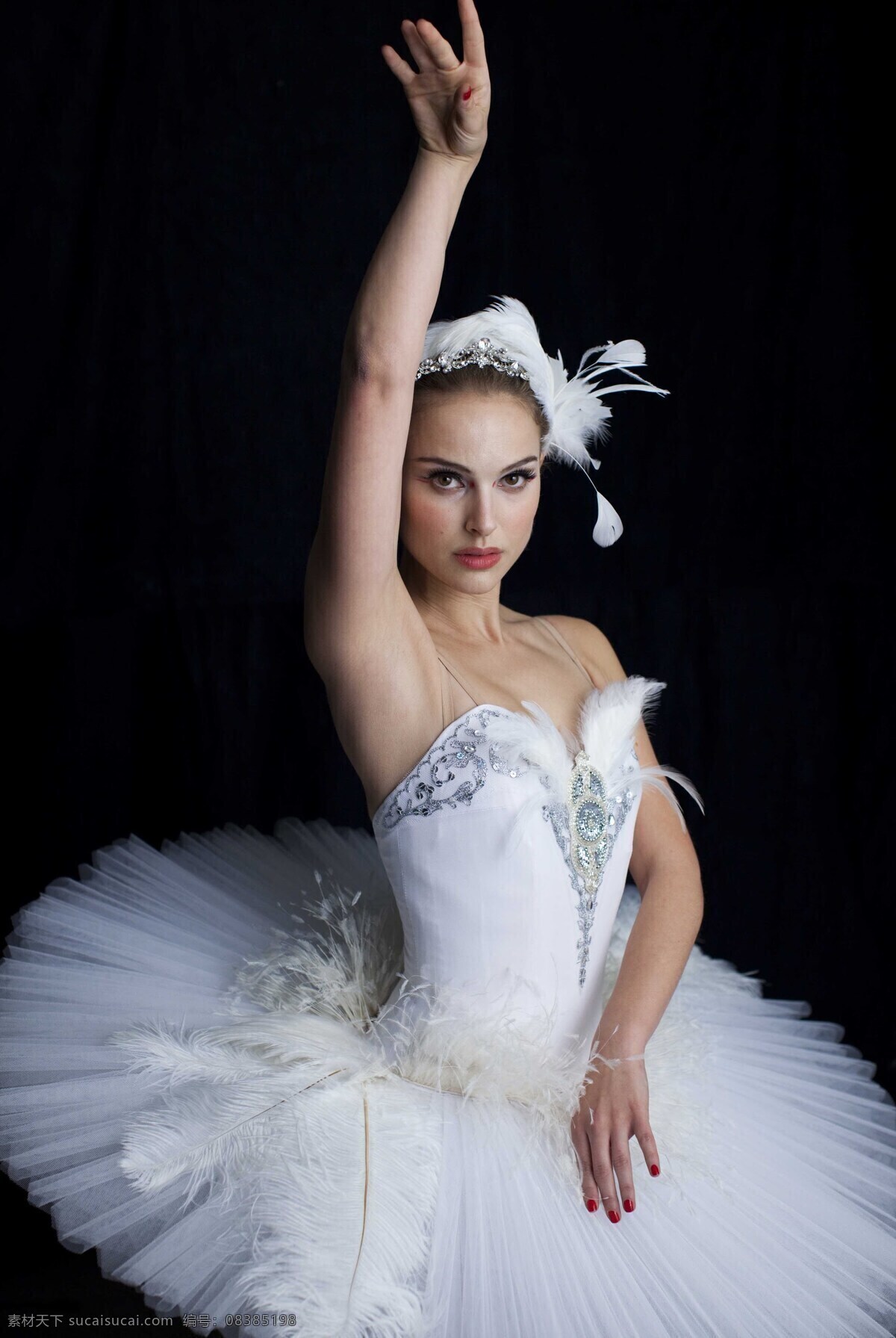 娜塔莉 波特曼 艺术写真 唯美 美女 美女摄影 芭蕾舞 舞蹈 黑天鹅 羽毛 明星偶像 人物图库