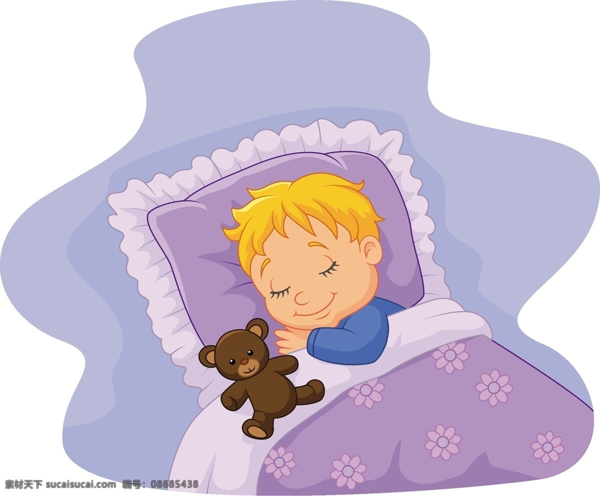 儿童 小学生 卡通儿童 睡觉 手绘 男孩 卡通插画 快乐儿童 儿童绘画 幼儿 漫画 孩子 可爱 玩耍 漫画儿童 幼儿园插图 矢量 人物图库 儿童幼儿