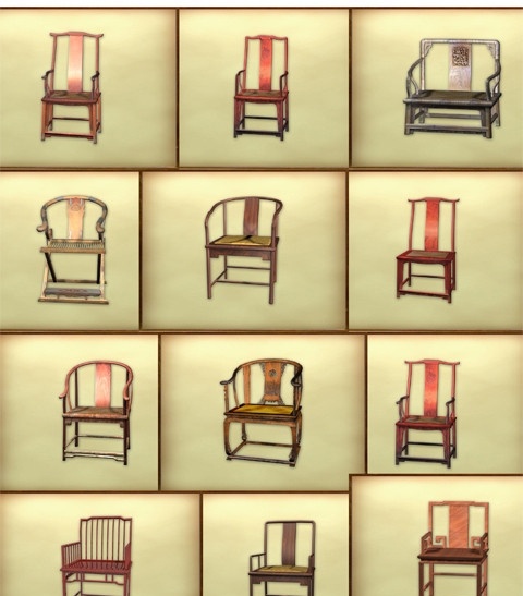 中式椅子模型 中式家具 中式椅子 椅子模型 效果图模型 家具 家具模型 中式家具模型 家具设计 木雕 其他模型 3d设计模型 源文件 max