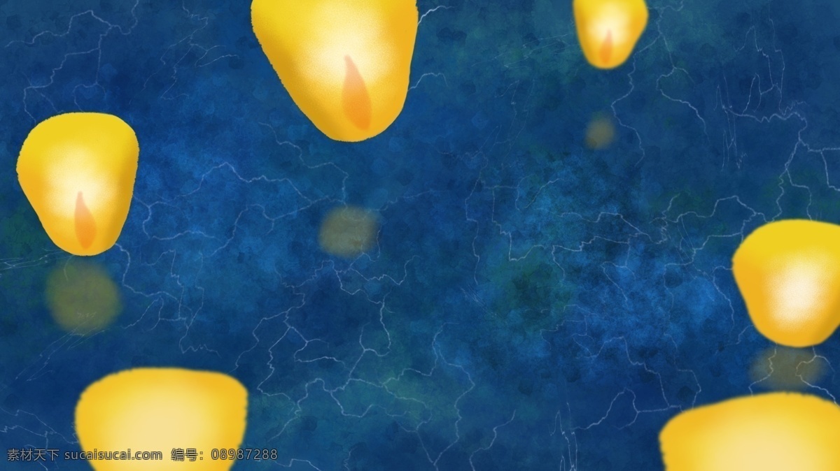 彩绘 中秋节 孔明灯 背景 海报背景 背景素材 祥云 中秋 banner 广告背景 psd背景 彩色背景 八月十五 嫦娥奔月