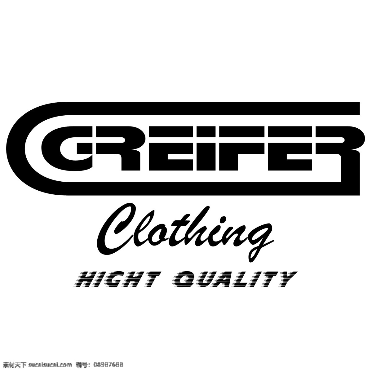 服装标识 行业标志 logo 标志 logo标志 设计素材 标识设计 平面设计 白色