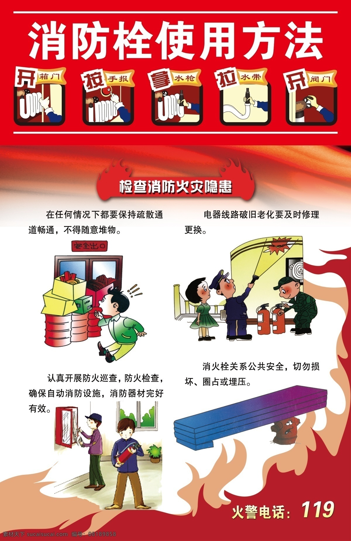 消防栓 使用方法 四个能力挂图 消防宣传 逃生能力 灭火器使用 消防安全常识 消防 消防知识 安全常识 消防常识 校园安全 校园消防知识 校园消防常识 学校内容 分层