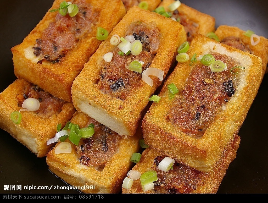 煎酿豆腐 豆腐 菜 中国美食 美食 中国菜 粤菜 食物 豆制品 菜式 餐饮美食 传统美食 摄影图库