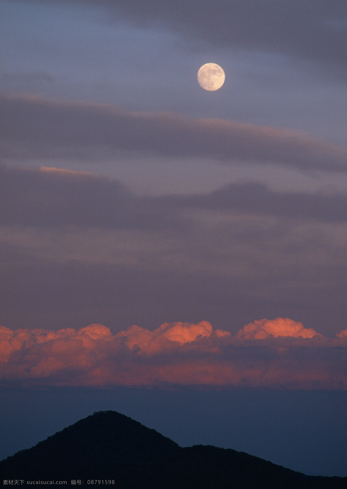 傍晚 景色 美丽风景 风光 天空 月亮 自然景象 自然景观 山水风景 四季风景 风景图片