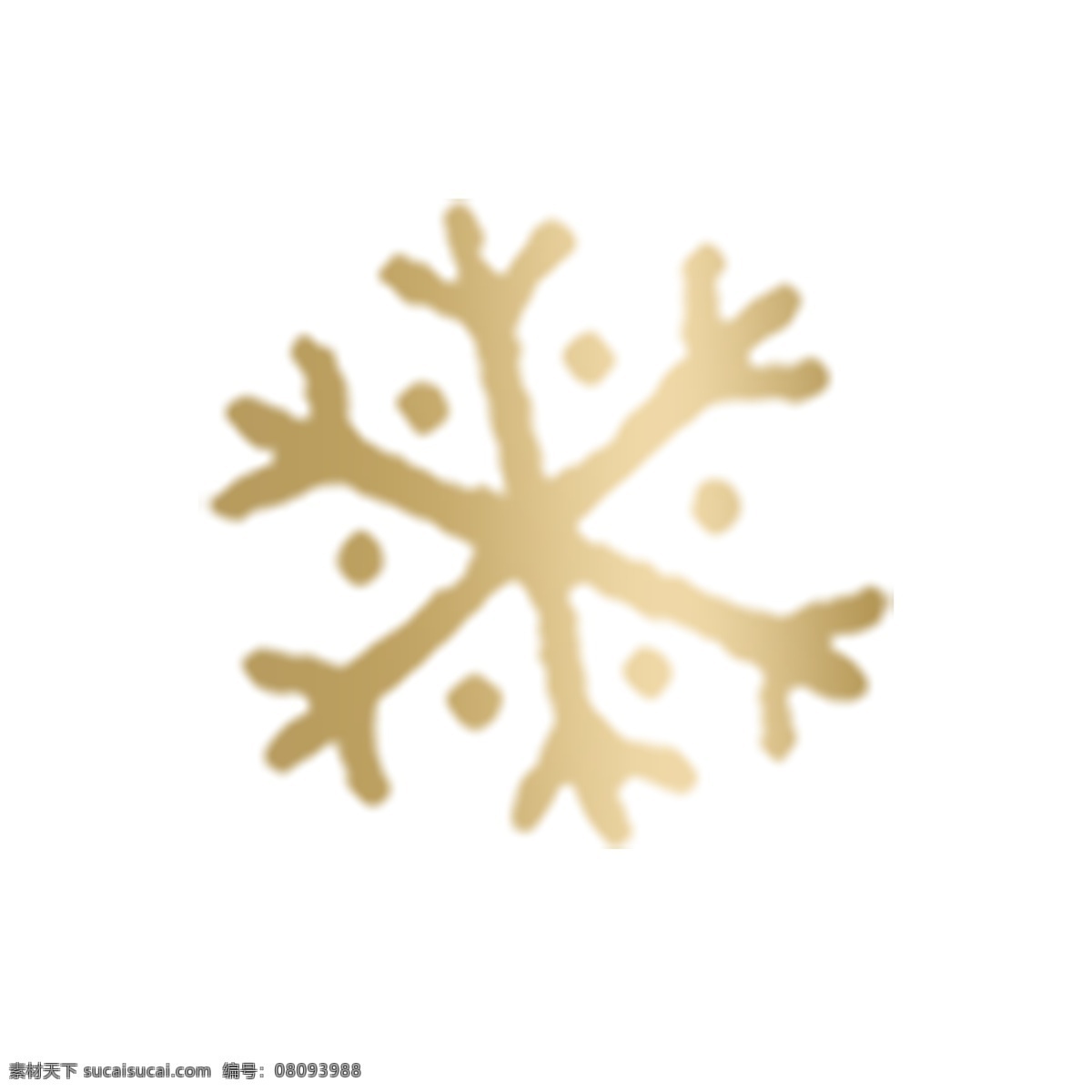 金色雪花 金色 雪花 装饰