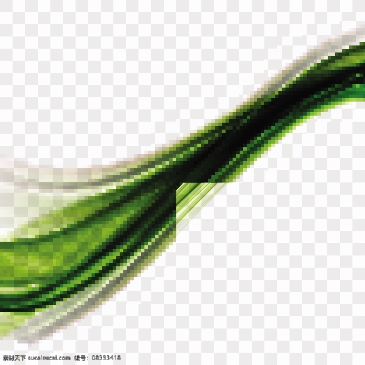 优雅 绿色 波浪 形状 矢量 优雅的 波浪形状 矢量素材