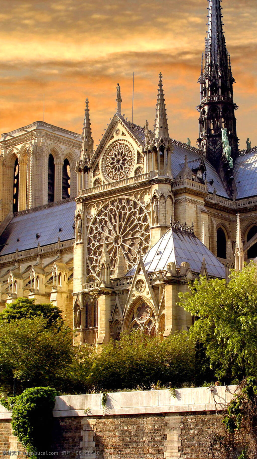 高清 巴黎圣母院 图案 背景 素 巴黎 壁纸 黑色