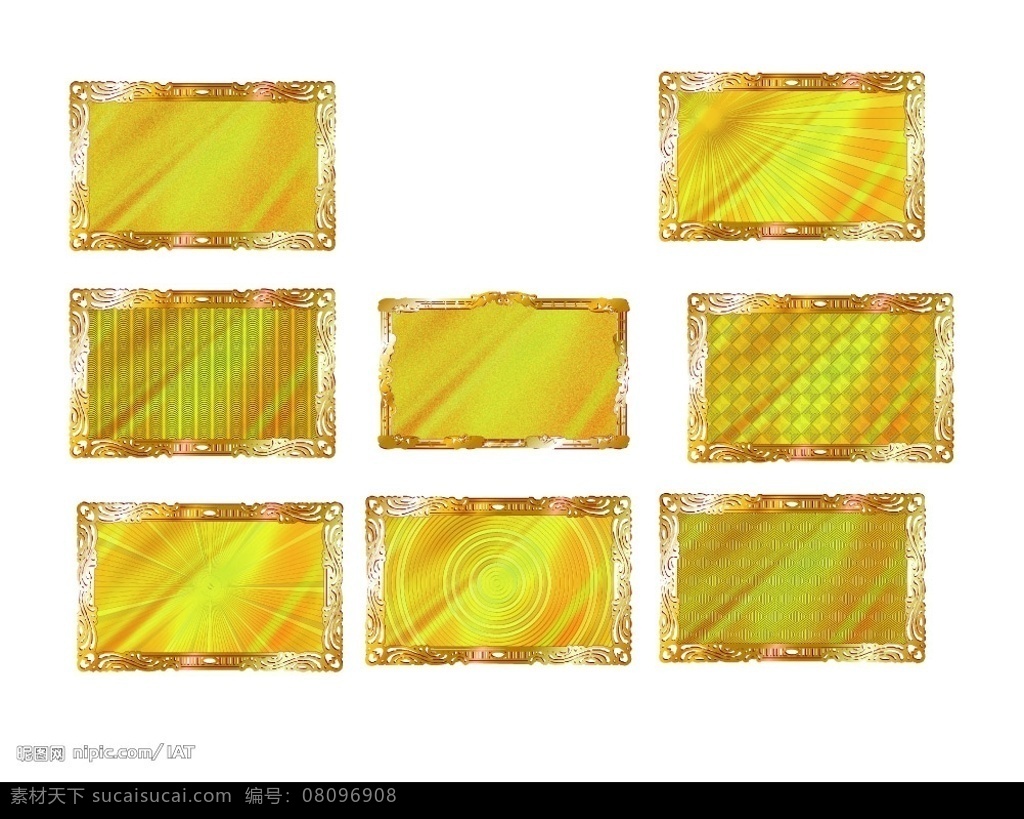 金卡底纹 其他矢量 矢量素材 矢量图库 底纹边框 底纹背景