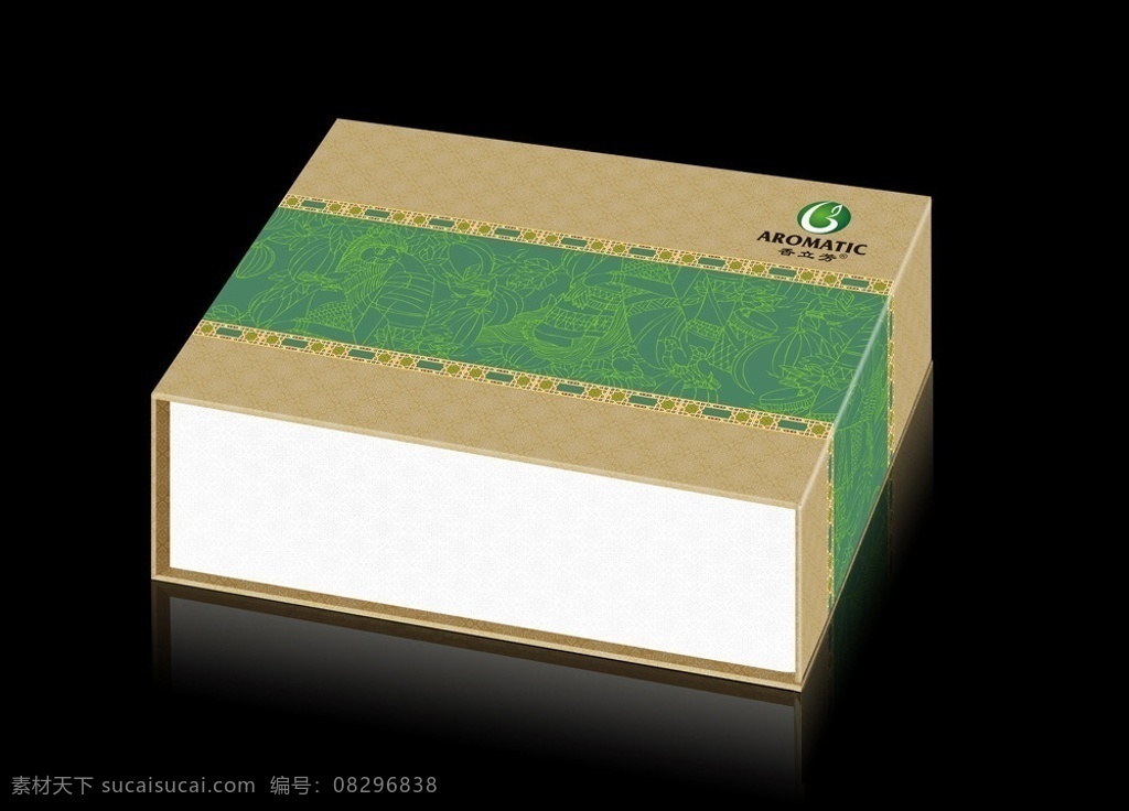 古朴 包装盒 展开 图 蓝色古典 古朴风格 牛皮纸盒 简单大方 包装设计 矢量