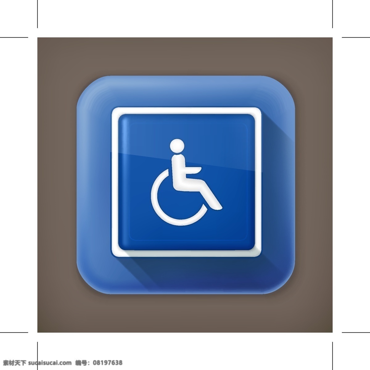 残疾人员图标 残疾 人员 图标 矢量素材 设计素材 背景素材