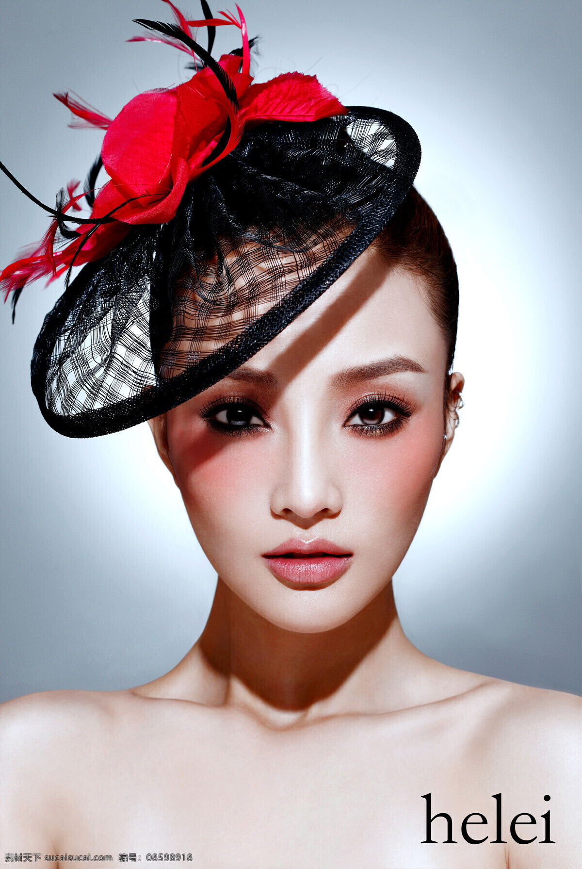 李小璐 彩妆 写真 明星偶像 人物图库