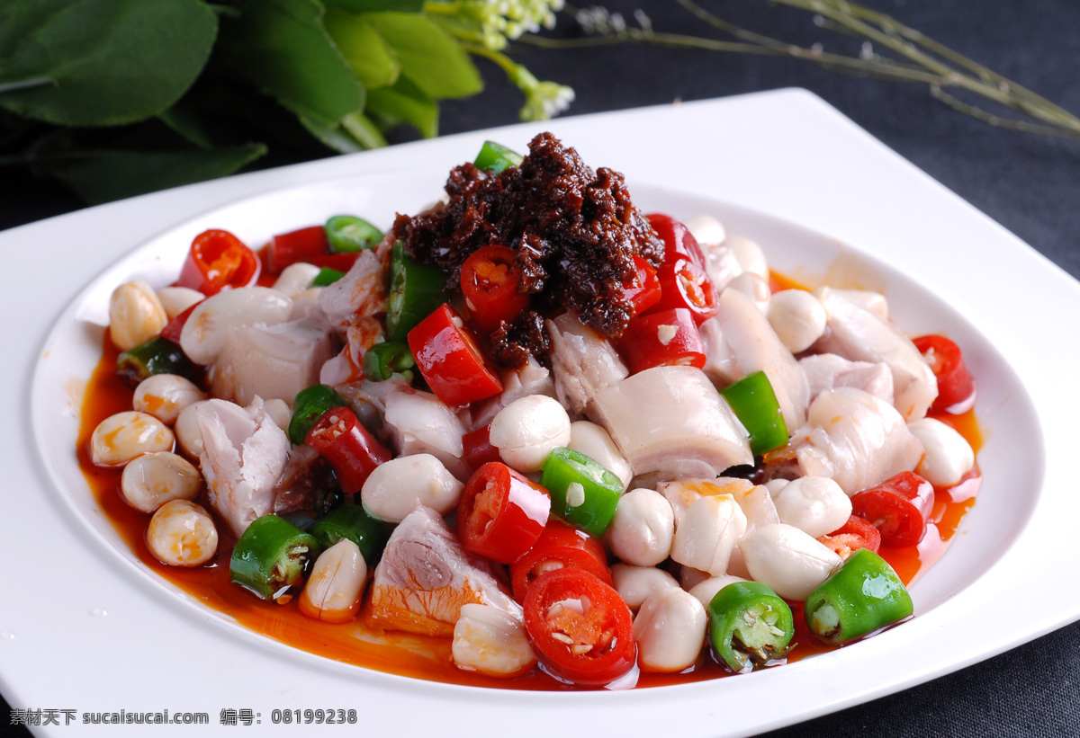 花仁拌兔丁 花仁 拌兔丁 剁椒花仁豆丁 花仁兔丁 中华美食 传统美食 餐饮美食