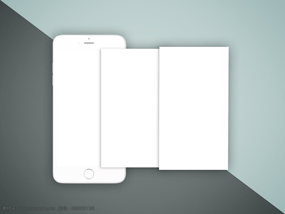 iphone6 页 app 展示 模板 高清 白色