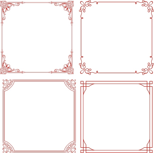精美 边框 花纹花边 精美边框 实用相框 矢量 矢量图