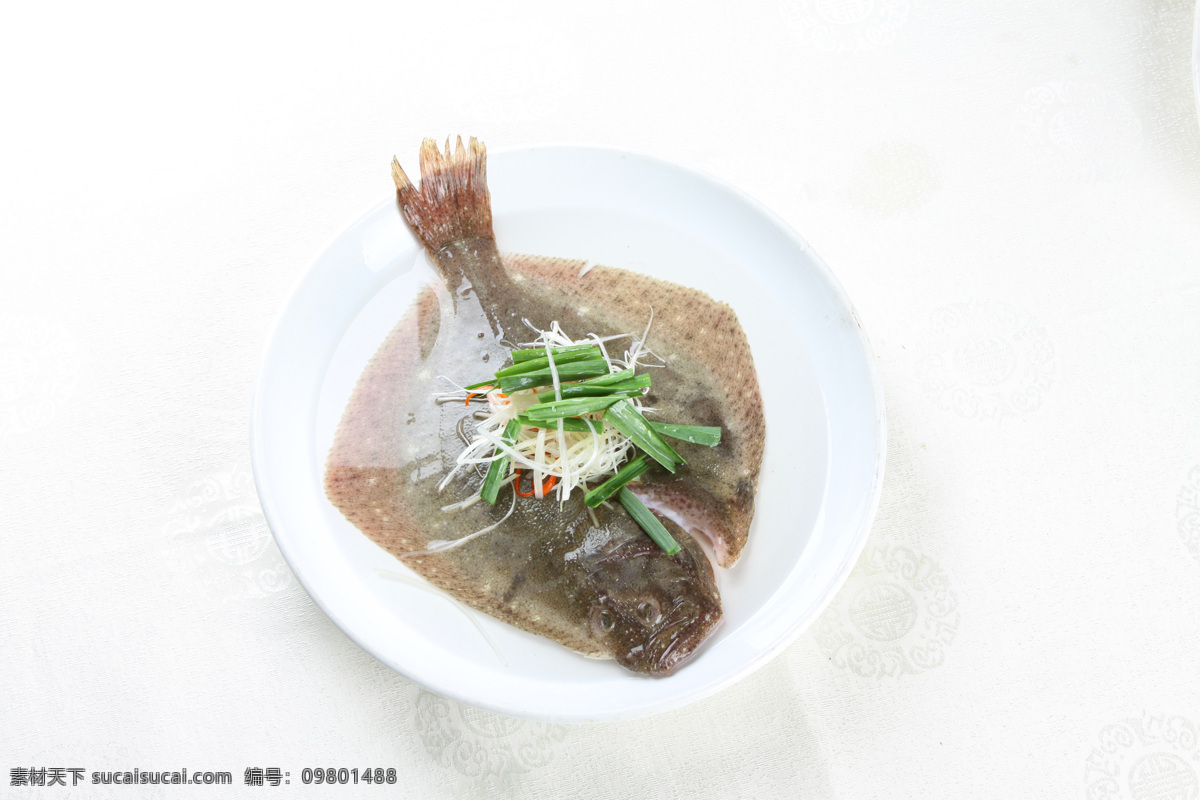 清蒸多宝鱼 鱼类 深水鱼 海鲜类 招牌海鲜 水产菜品 菜 餐饮美食 传统美食