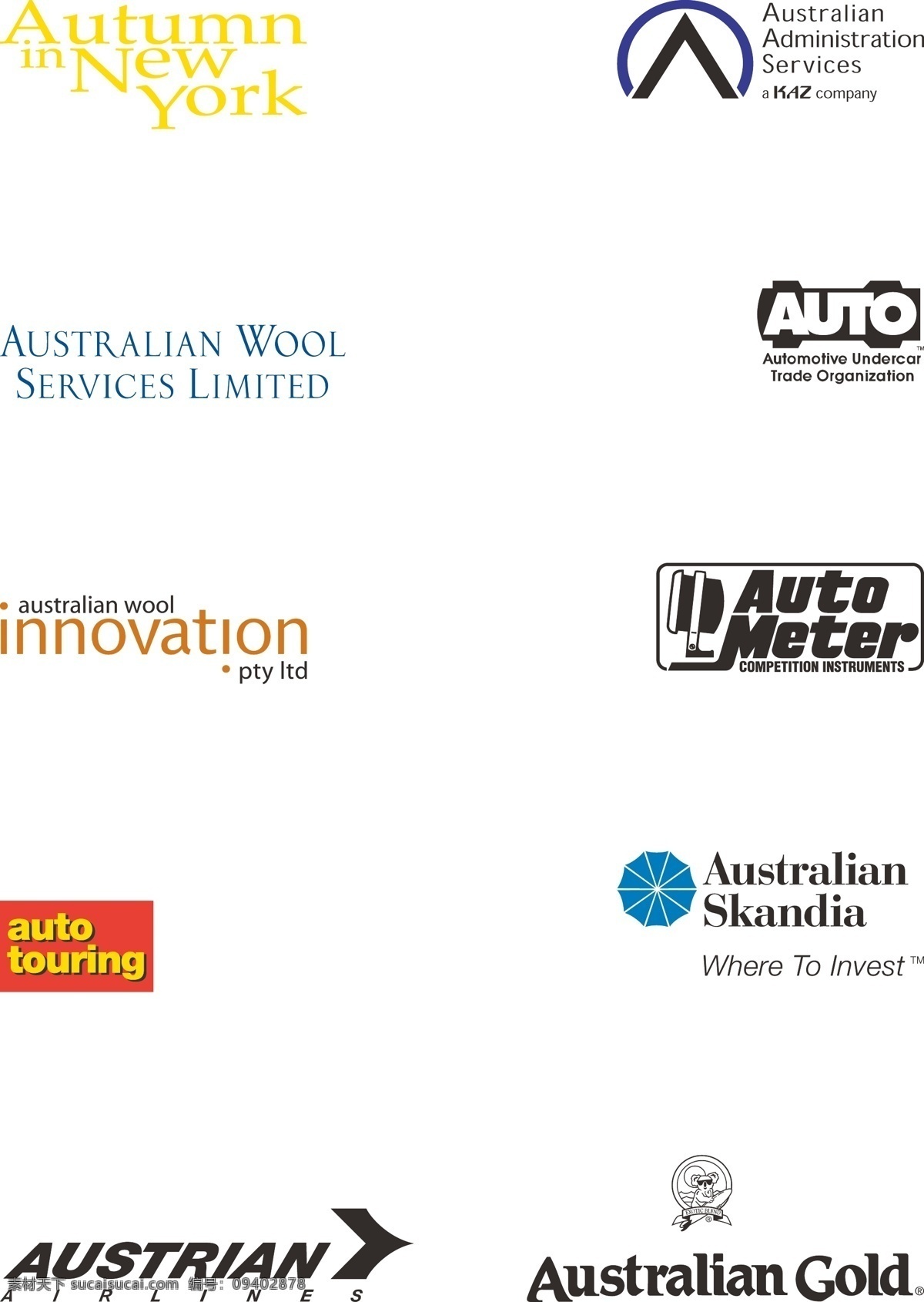autaus 开头 logo 标志 aut aus 澳大利亚 logo标志 标识标志图标 企业 矢量图库 白色