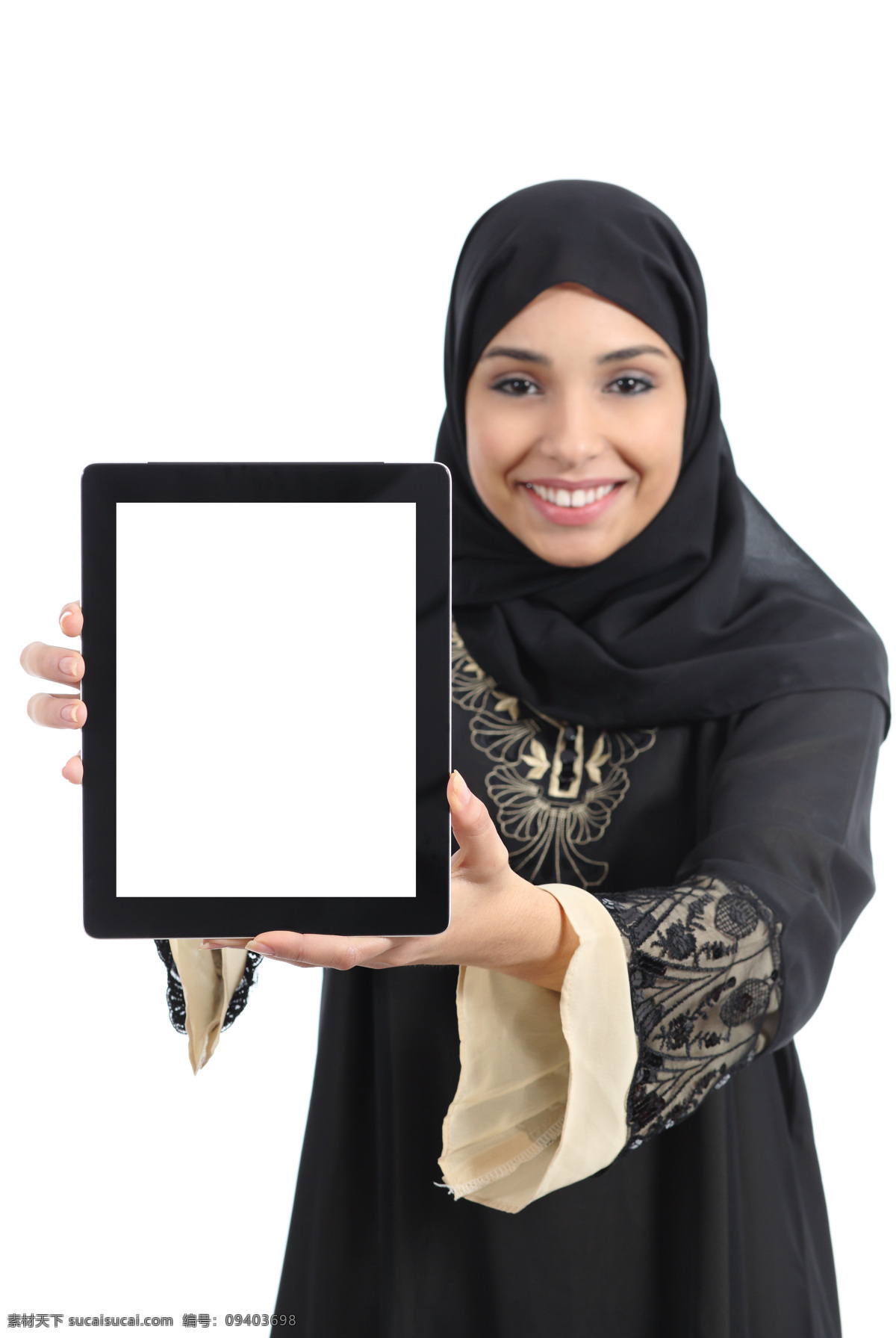 捧 平板电脑 穆斯林 女孩 穆斯林美女 穆斯林女孩 外国女性 阿拉伯女人 中亚女性 西亚女性 伊斯兰美女 美女图片 人物图片