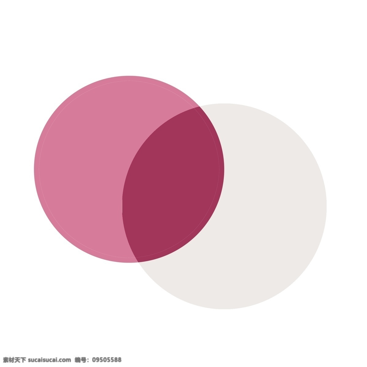 饼 状 图形 装饰 粉色 圆 圆形 椭圆 椭圆形 白色 交集 几何图形 几何装饰 图形装饰