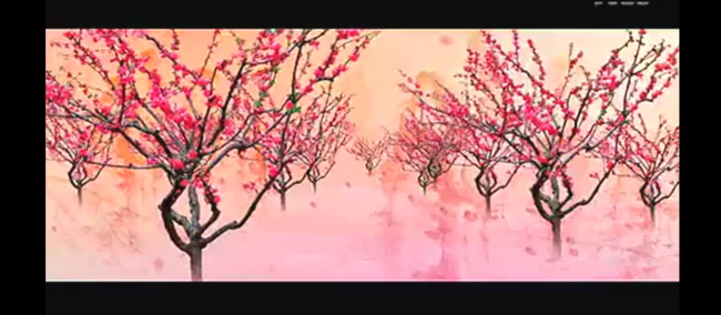 桃花 盛开 视频 视频素材 舞台 背景 桃花视频素材 鲜花视频素材 桃花源 树木视频素材 歌舞 其他视频