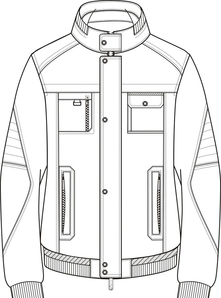 男夹克 其他设计 矢量