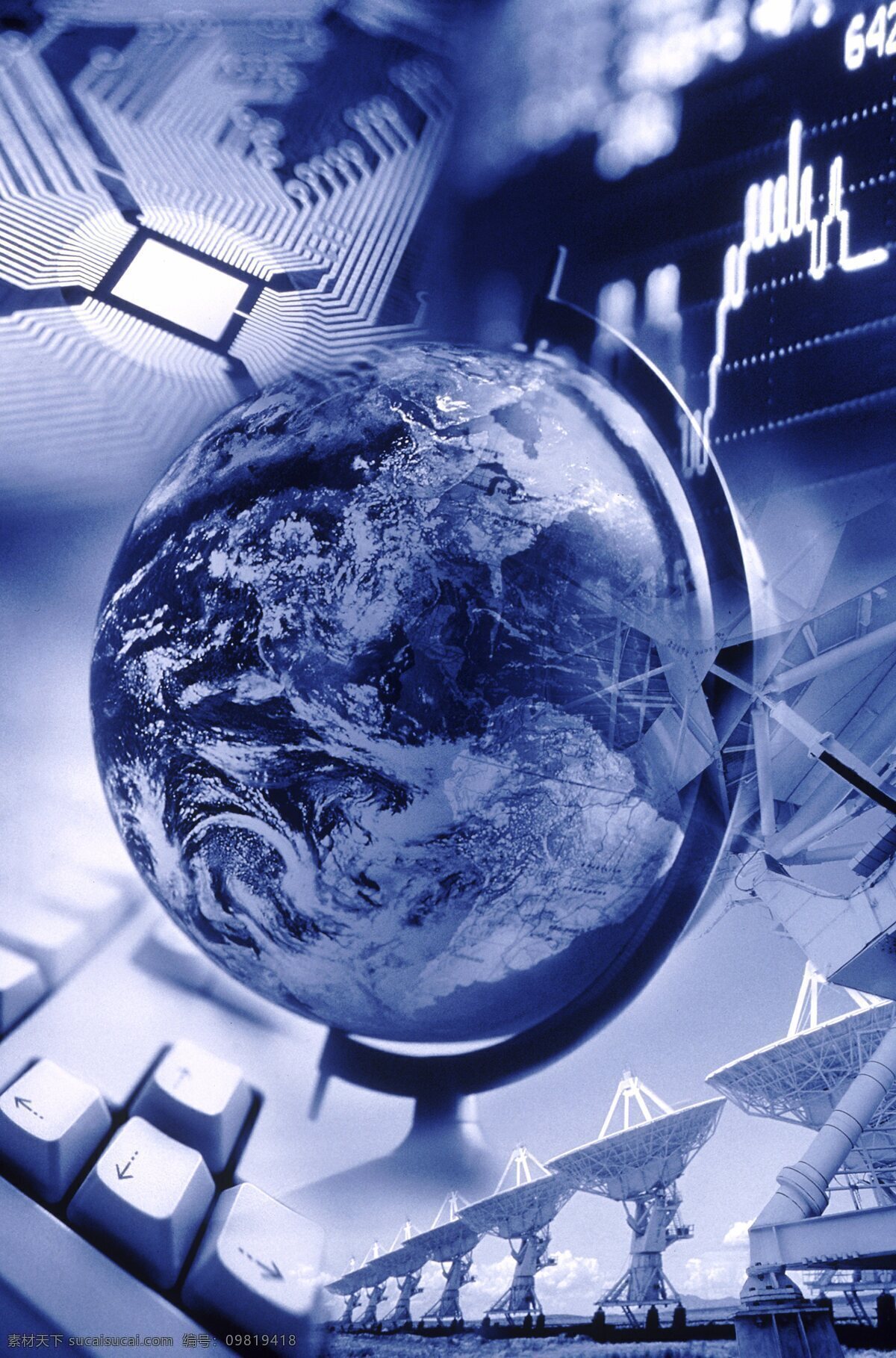 网络 信息 科技 地球 地球背景 键盘 雷达 地球仪 抽象 创意 科技海报 海报背景 高清地球图片 高清图片 通讯网络 现代科技