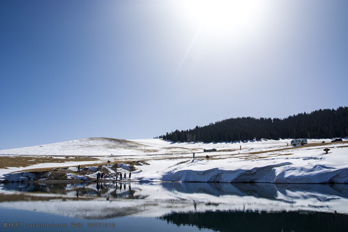 冬日 里 赛里木湖 雪景 新疆 博乐 伊犁 美景 旅游摄影 国内旅游