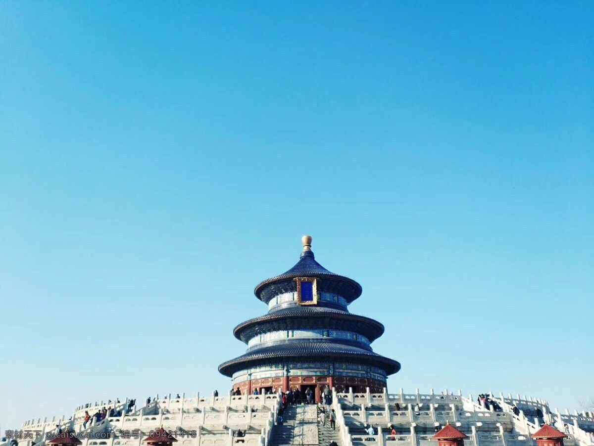 祈年殿 天坛 蓝天 白云 震撼 旅游摄影 国内旅游