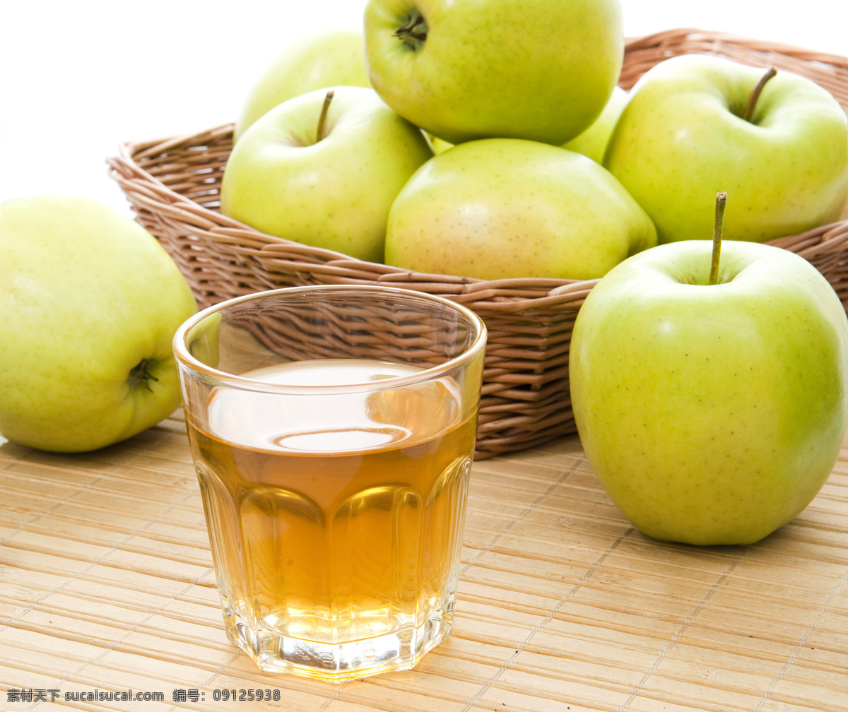 苹果和苹果汁 苹果 水果 青苹果 苹果树 超市水果 国光苹果 餐饮美食 饮料酒水 黄色